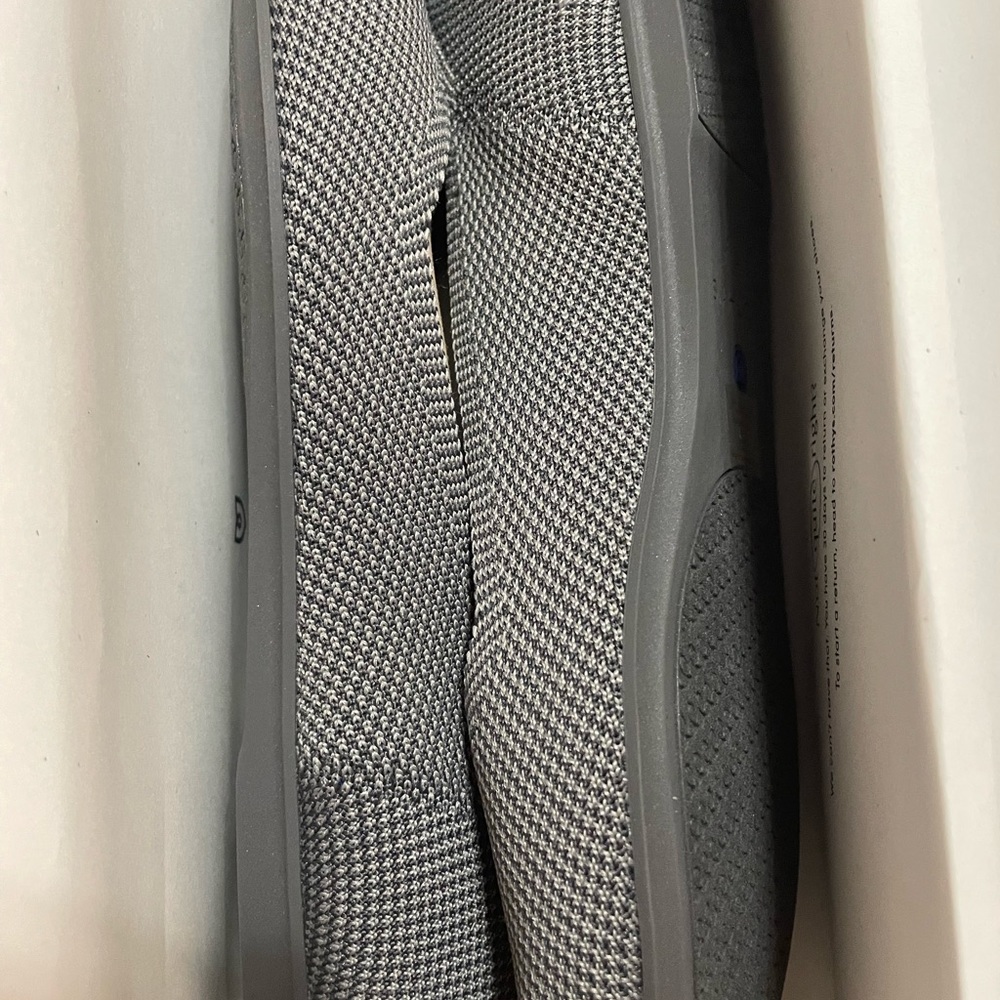 Size 7.5 charcoal round toe Rothy’s